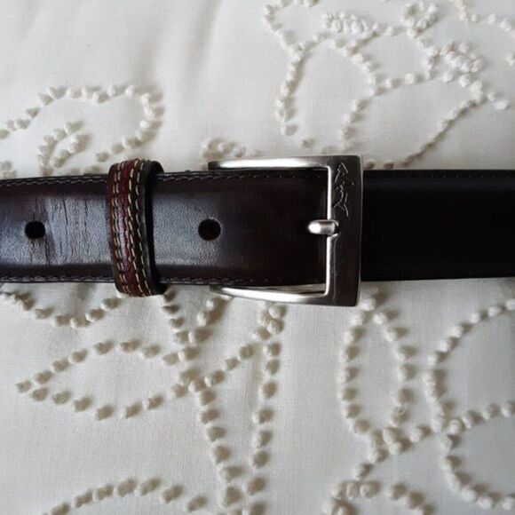 Greg Norman Brown Leather Belt size 36 - Picture 9 of 9